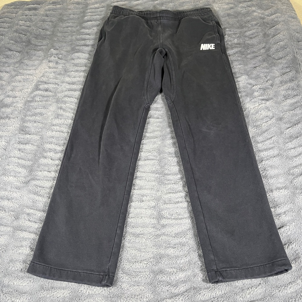 Nike Mens Faded Black Straight Leg Fleece Sweatpants 545308-010 Small FA13